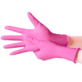 Einweg -Schönheits -Tattoo Pink Vinyl Nitril Blended Handschuhe